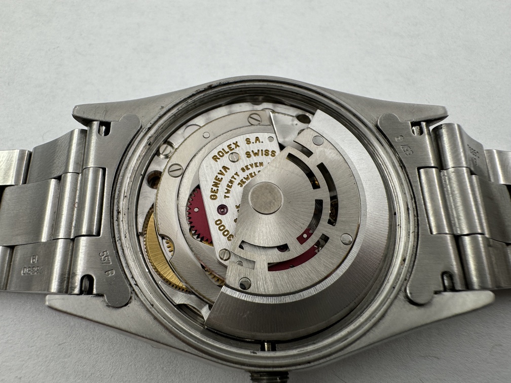 Vintage ROLEX 14000 Air-King Precision PATINA Silver Dial Automatic Cal 3000 - 34 mm – Image 6