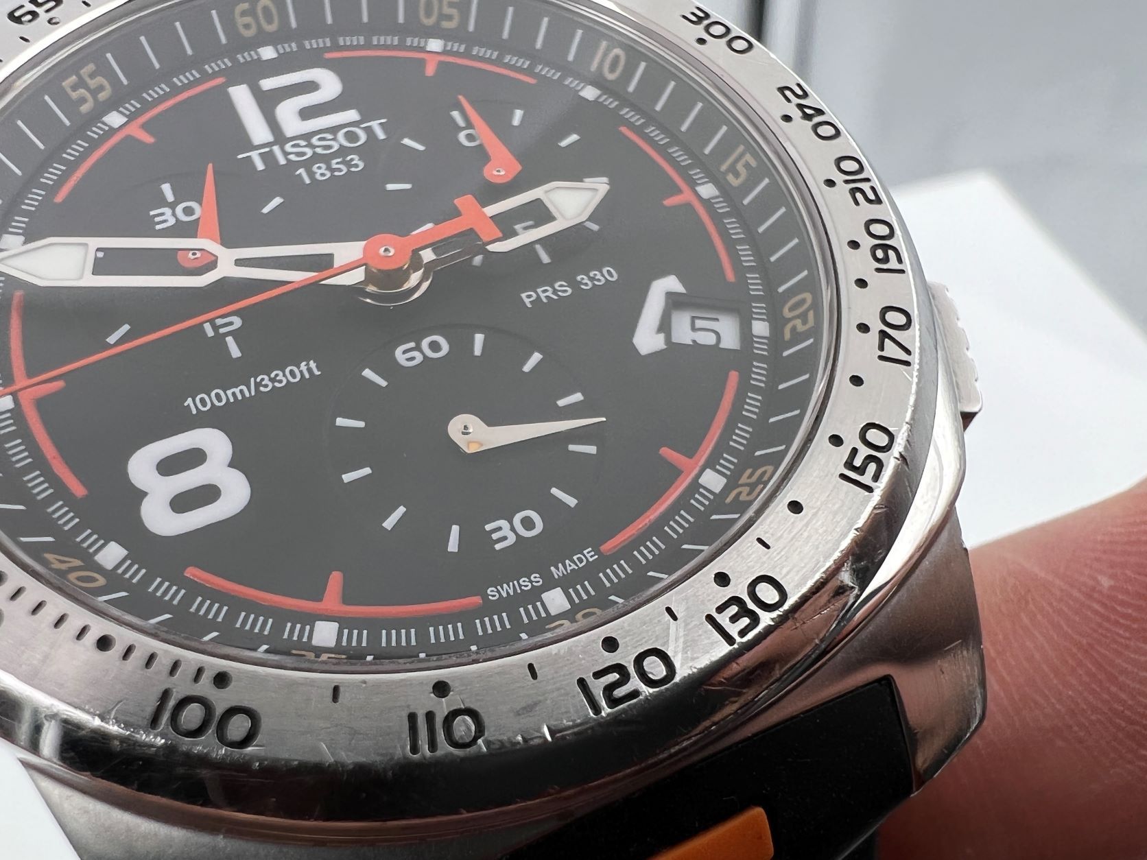TISSOT PRS 330 T-Sport Chronograph T036417A Quartz Black Dial ALL ORIGINAL 42 mm – Image 7