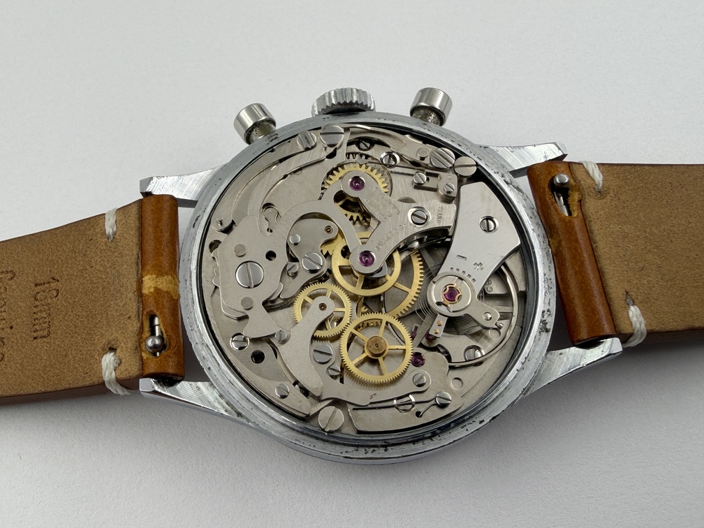 Vintage GUINAND Manual Wind Military Pilot´s Chronograph Cal Valjoux 7730 - 35 mm – Image 10