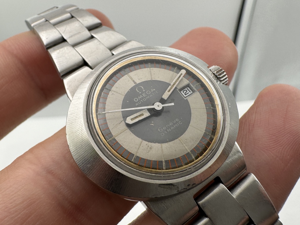 Ladies OMEGA Genève Dynamic 566.038 Gray Dial Vintage Automatic Cal Ω 684 - 30 mm – Image 8