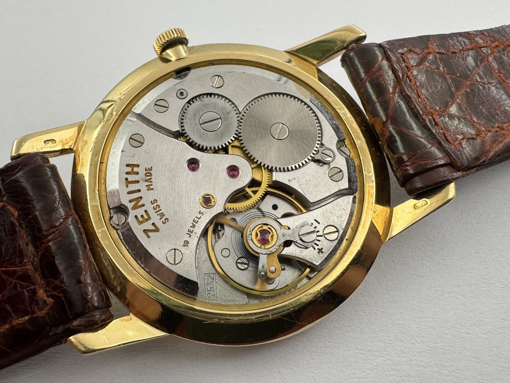 Vintage 60´s ZENITH 18K Yellow Gold Manual Winding Cal 2532 SERVICED - 33 mm – Image 6