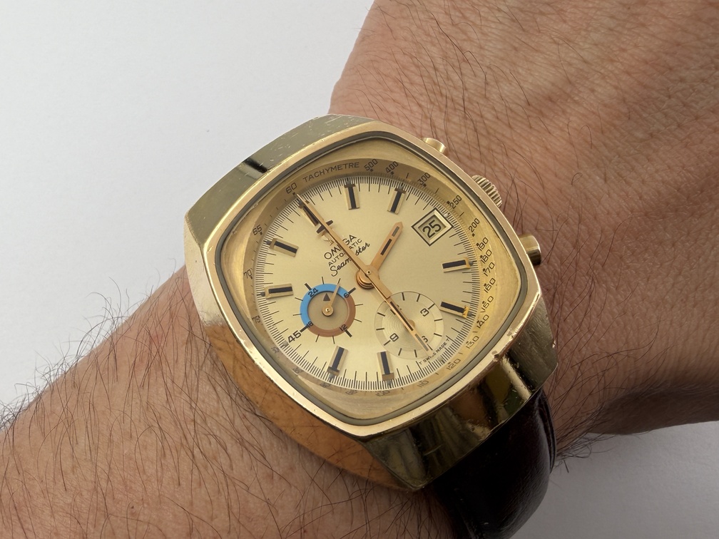 Vintage OMEGA 176.005 Seamaster Chrono Gold Plated Cal Ω 1040 Automatic - 42 mm – Image 1