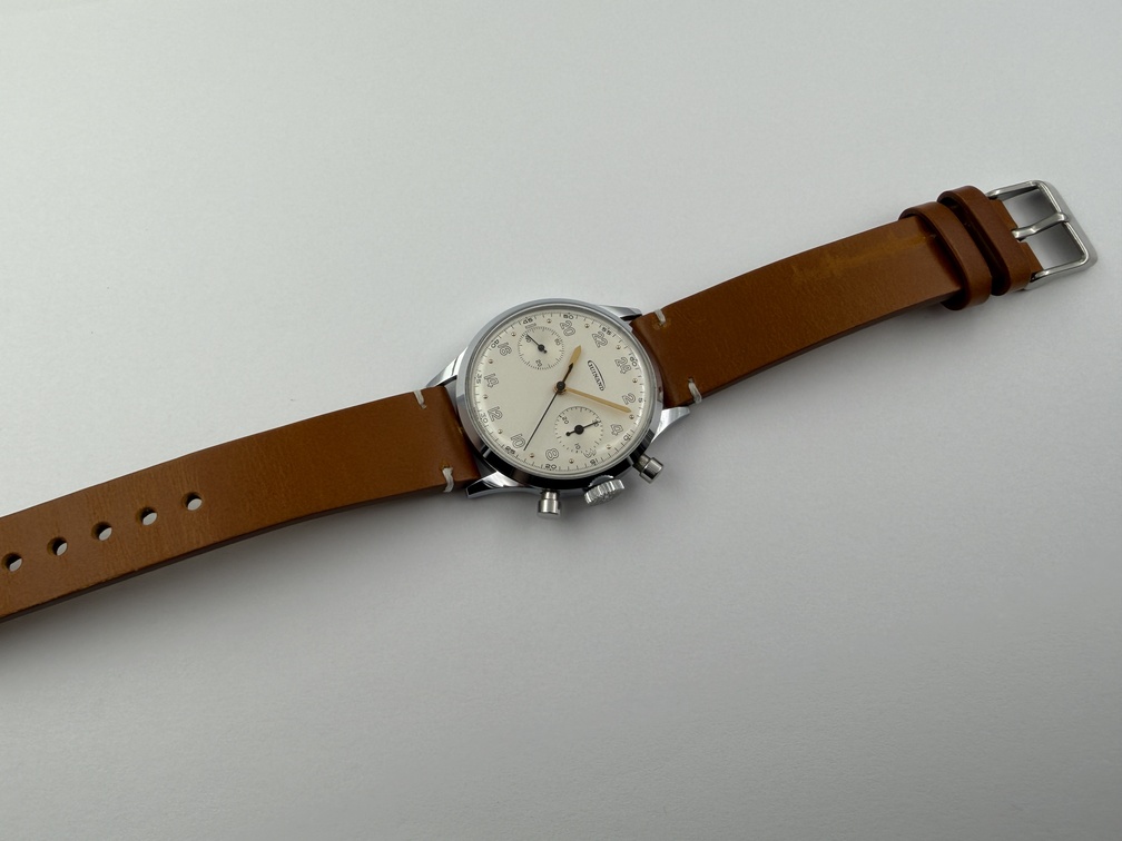 Vintage GUINAND Manual Wind Military Pilot´s Chronograph Cal Valjoux 7730 - 35 mm – Image 12