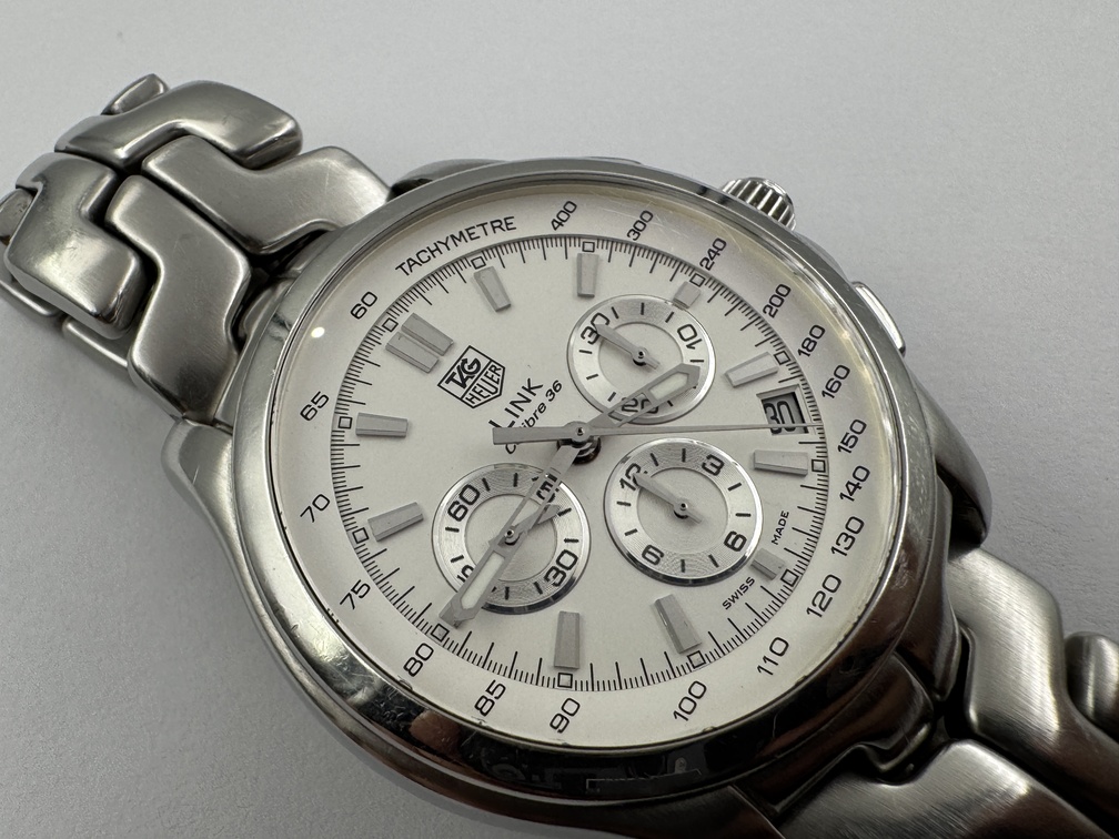 TAG HEUER Link CT511B White Dial Chronograph Automatic Cal 36 (Zenith) - 41 mm – Image 2