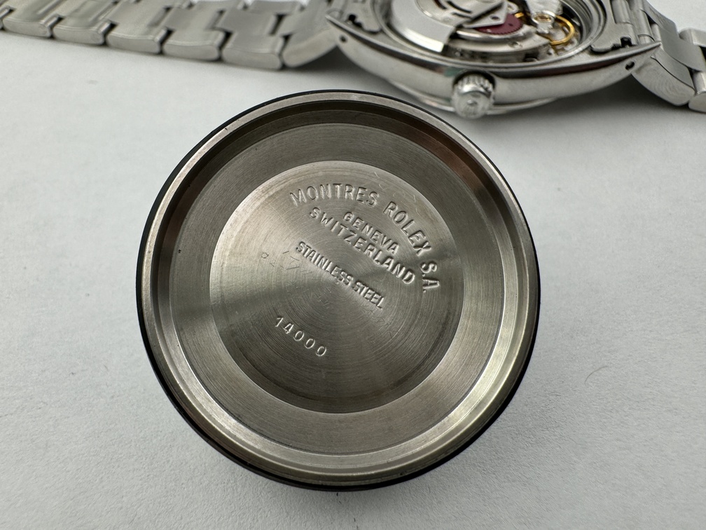 Vintage ROLEX 14000 Air-King Precision PATINA Silver Dial Automatic Cal 3000 - 34 mm – Image 5
