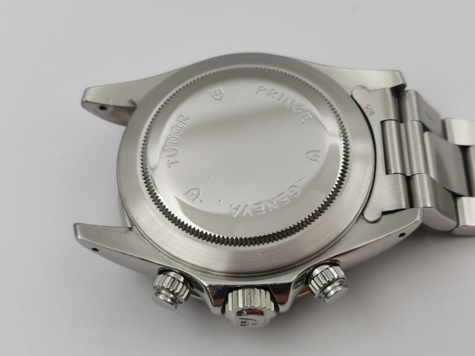 TUDOR Prince Date 79260P Reverse Panda Pre-Tiger Automatic Chrono Time SERVICED! – Image 3