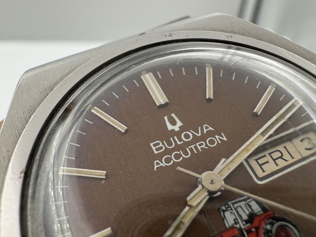 Vintage BULOVA Accutron 7751 International Harvester Pro-Ag Line 1976 Brown - 37 mm – Image 5