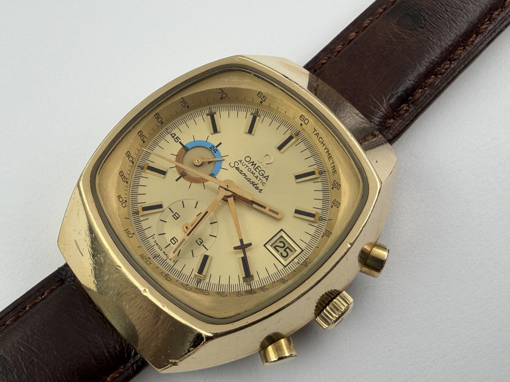 Vintage OMEGA 176.005 Seamaster Chrono Gold Plated Cal Ω 1040 Automatic - 42 mm – Image 3