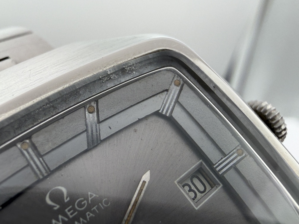 Vintage OMEGA Genève 166.0123 "TV Screen" Gray Dial Automatic Cal Ω 1481 - 45 mm – Image 9