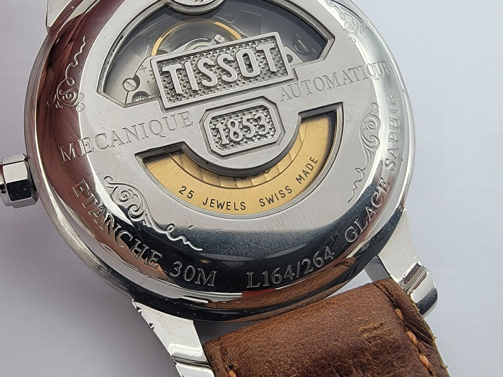 TISSOT Le Locle L 164 / 264 Automatic Date Cal ETA 2824-2 White Dial - 39 mm – Image 10