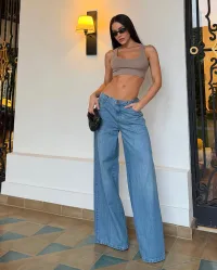 Calça Jeans Wide Leg Feminina Relaxed – Default
