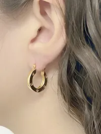 Brinco Argola C Banhado em Ouro 18K – Default