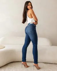 Calça Jeans Fem Skinny – Image 2