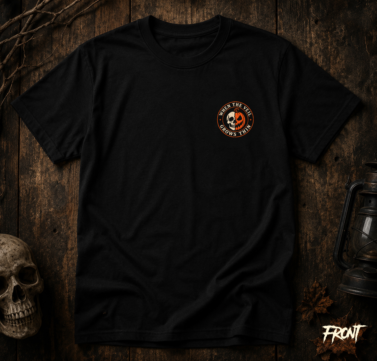 Wake the Dead Vintage Graveyard Horror T-Shirt – Image 5