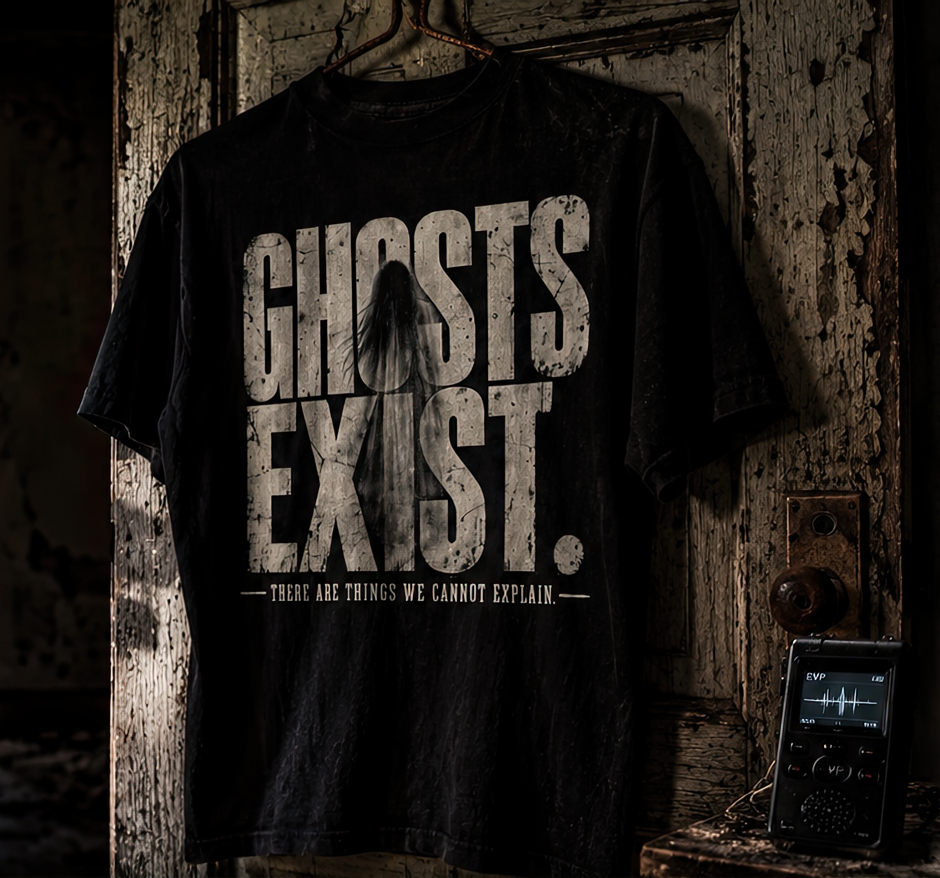 Ghosts Exist Vintage Paranormal T-Shirt – Image 3