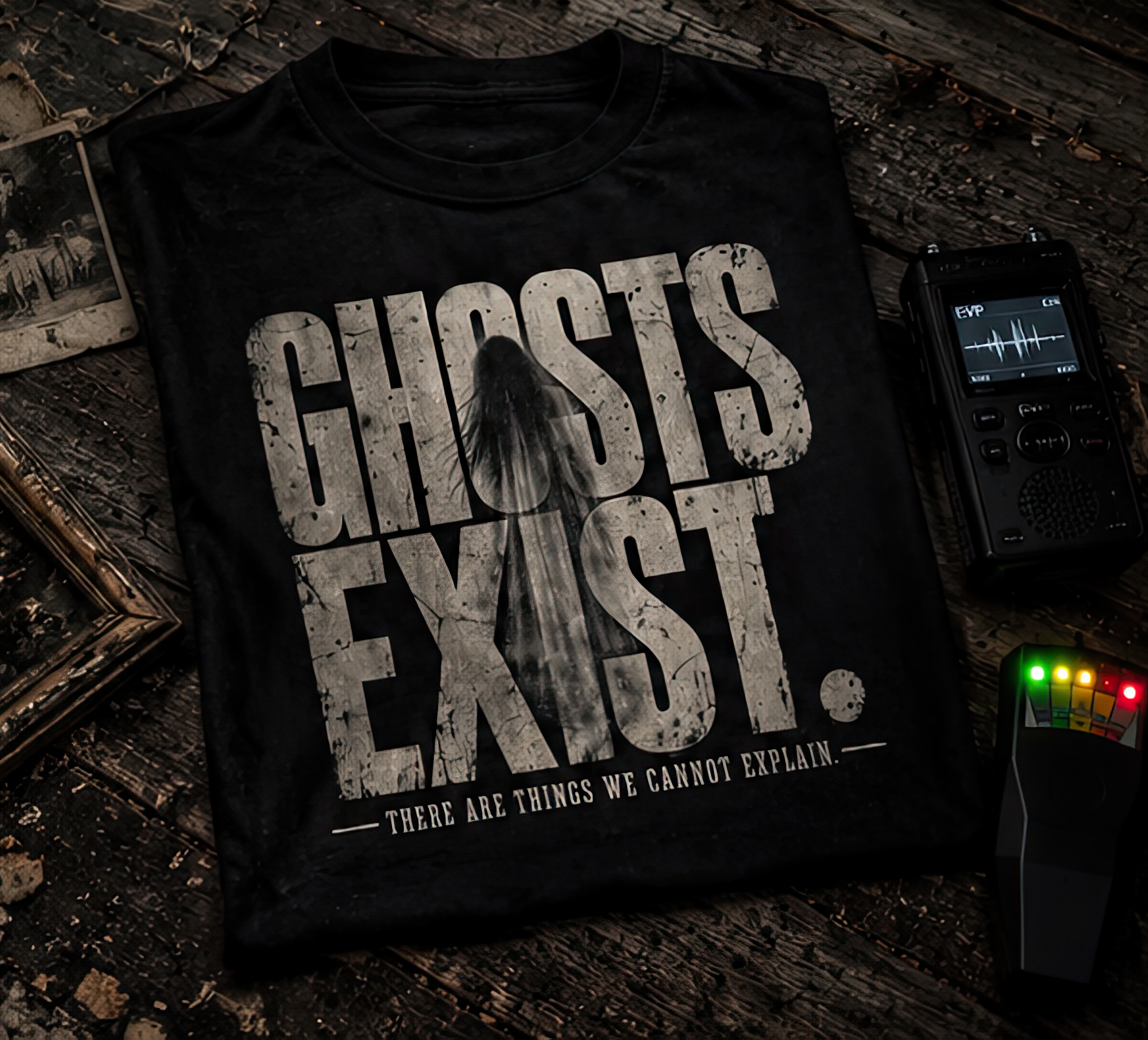 Ghosts Exist Vintage Paranormal T-Shirt – Image 4