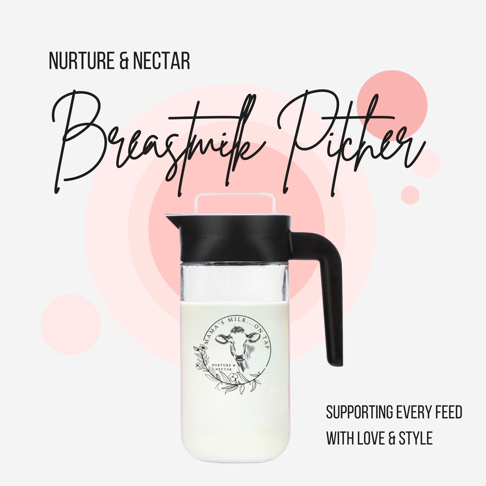 "Mama's Milk On Tap" Breastmilk Pitcher – Image 4