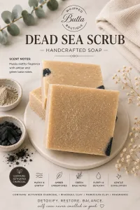 Dead Sea Scrub Natural Soap – Image 1