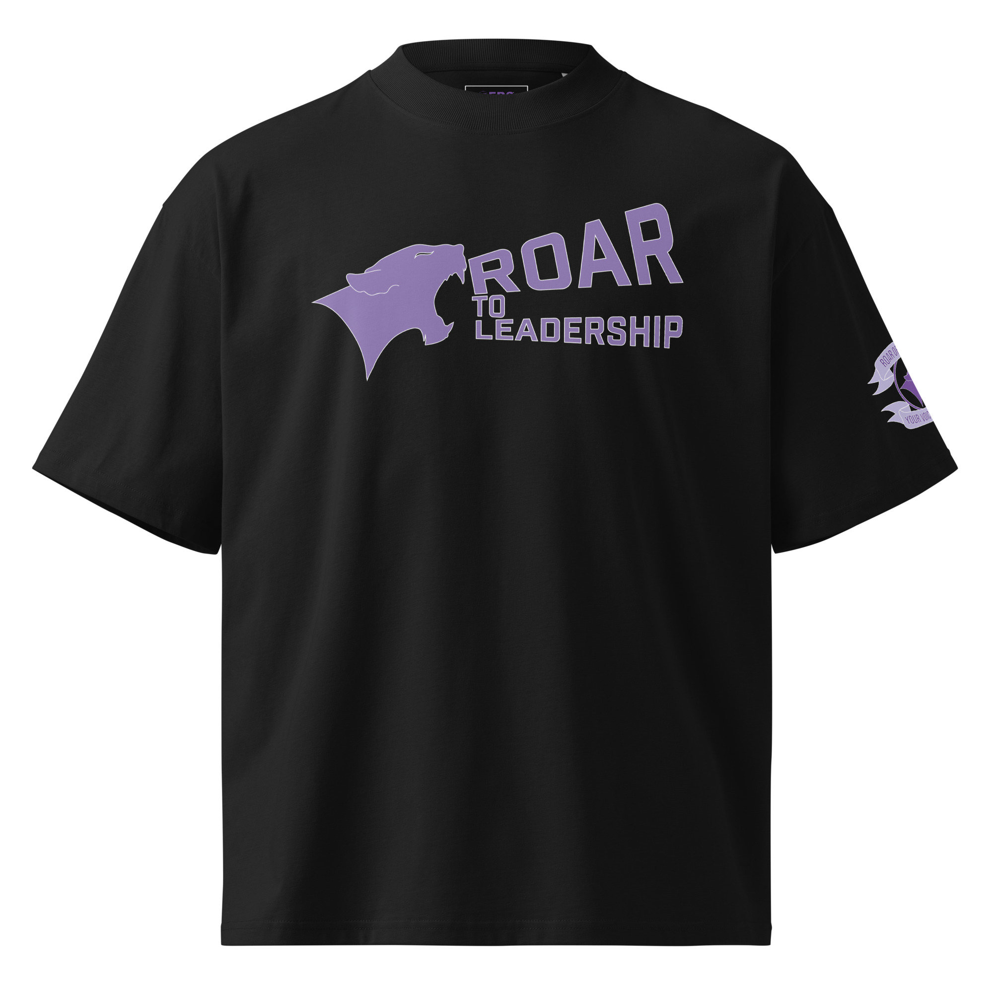 ROAR to Leadership Unisex Oversized T-shirt – Black, Small
