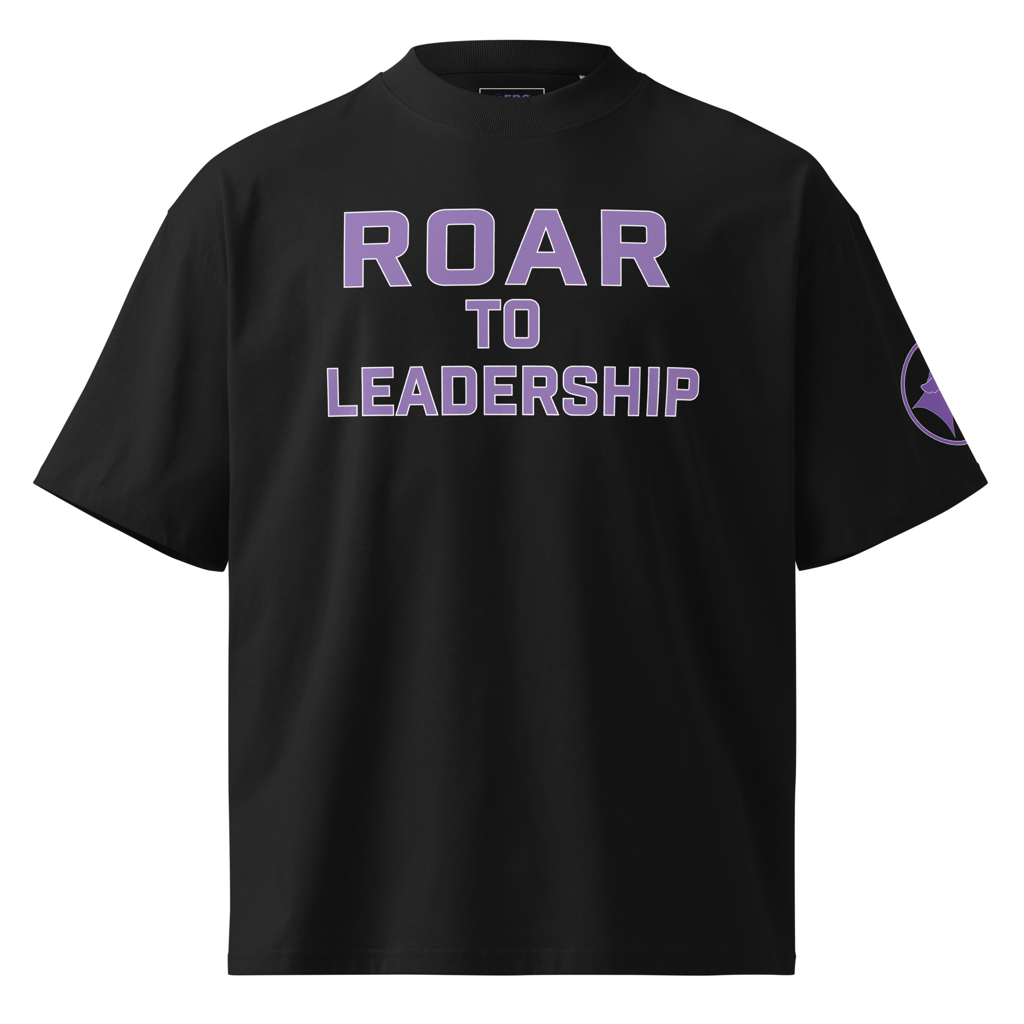 ROAR to Leadership Minimalist Unisex Oversized T-shirt – Black, Medium