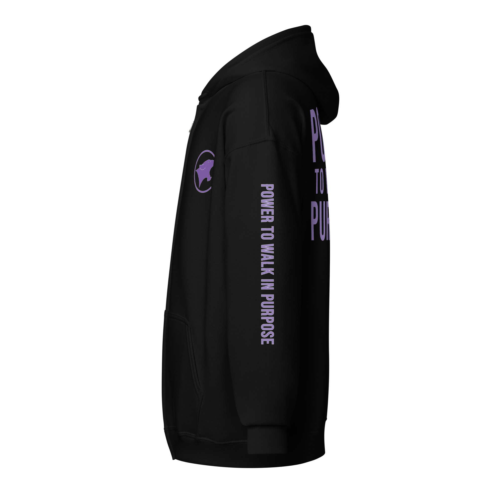 Power to Walk in Purpose Unisex zip hoodie – Image 3