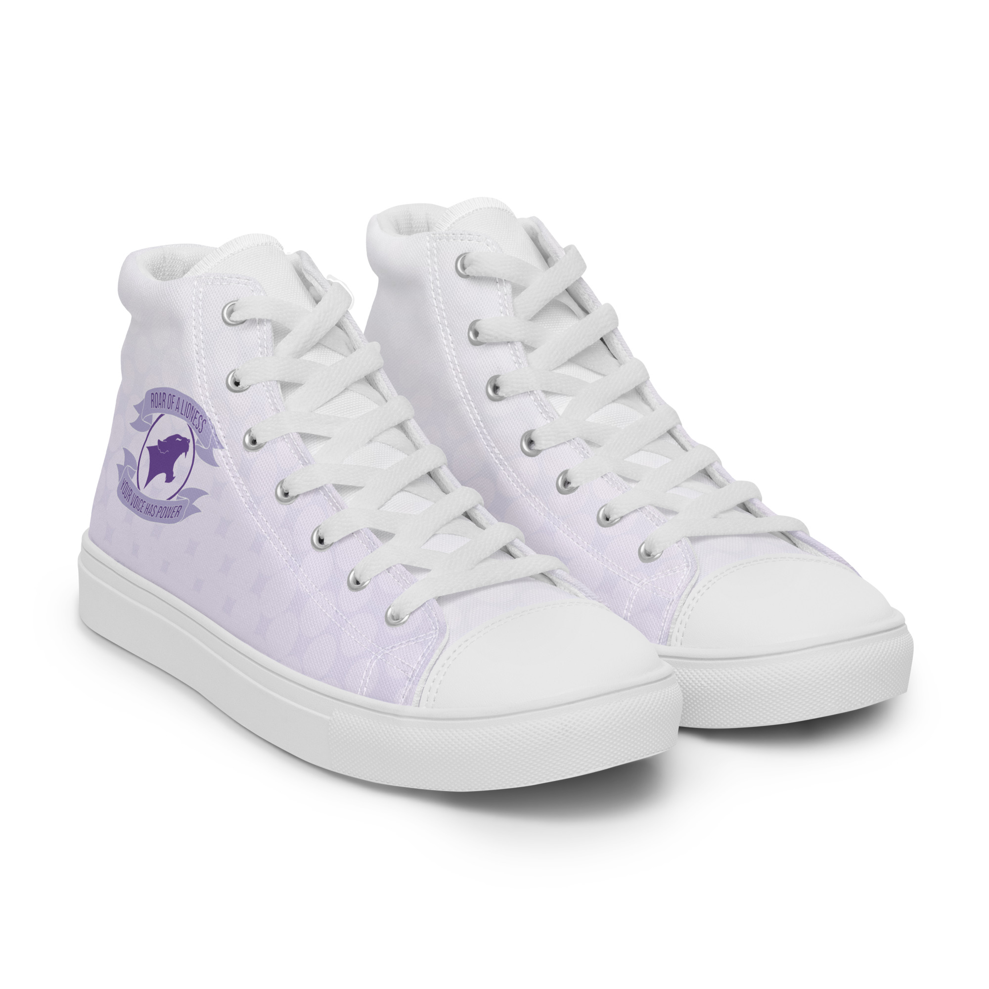 ROAR of the Lioness Women's High top Canvas – Image 2