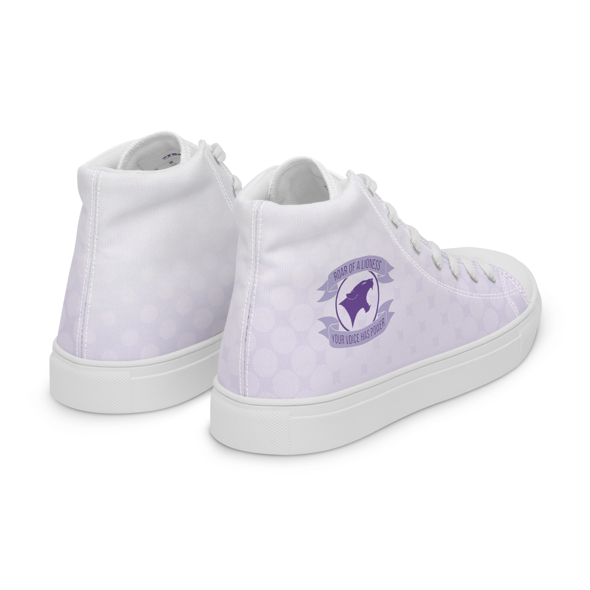 ROAR of the Lioness Women's High top Canvas – Image 4
