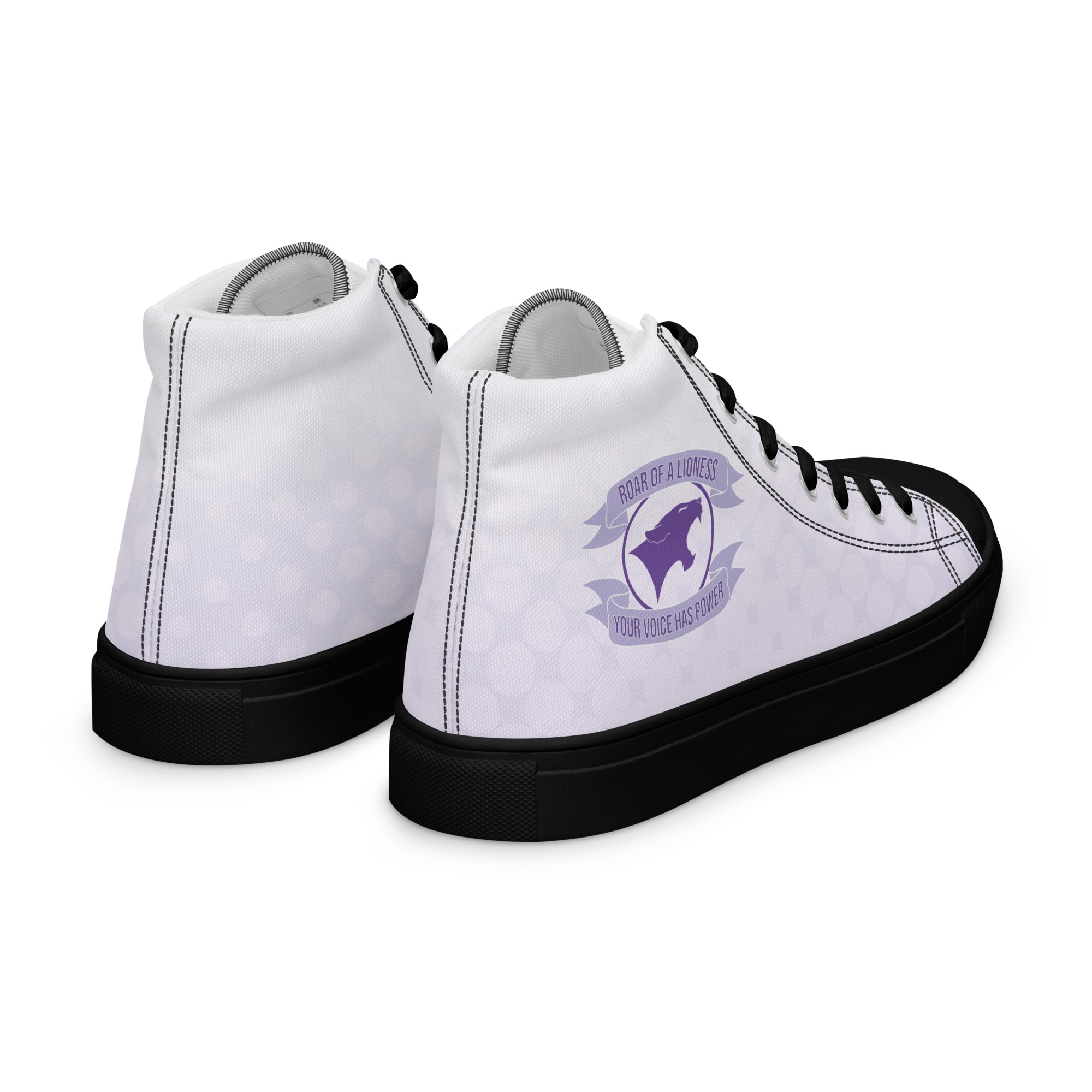 ROAR of the Lioness Men's High Top Canvas Shoes – Image 5