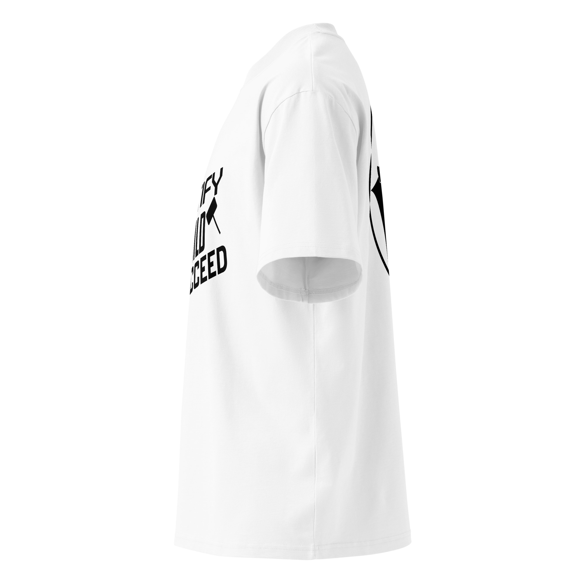 Fortify Build Succeed Unisex Organic Oversized High Neck T-shirt – Image 3