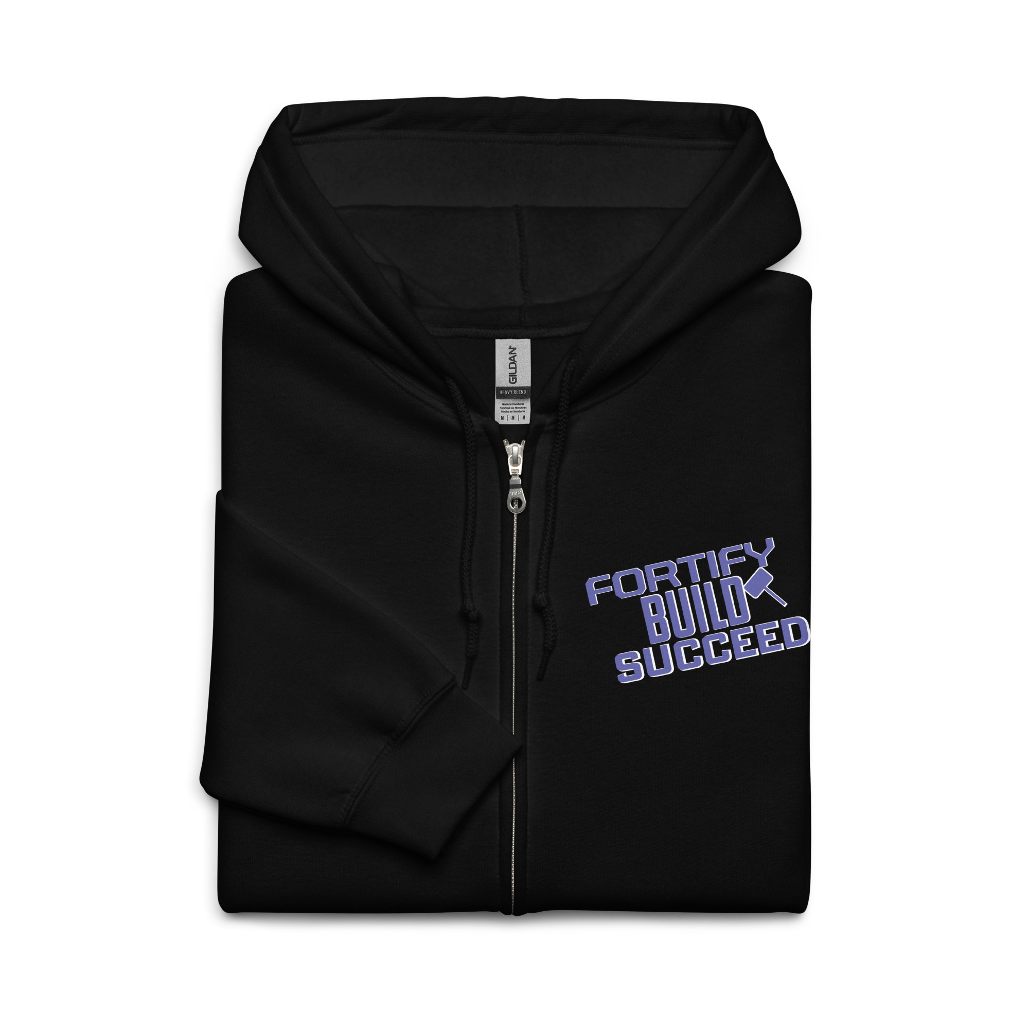 Fortify Build Succeed Unisex Heavy Blend Zip Hoodie – Image 4