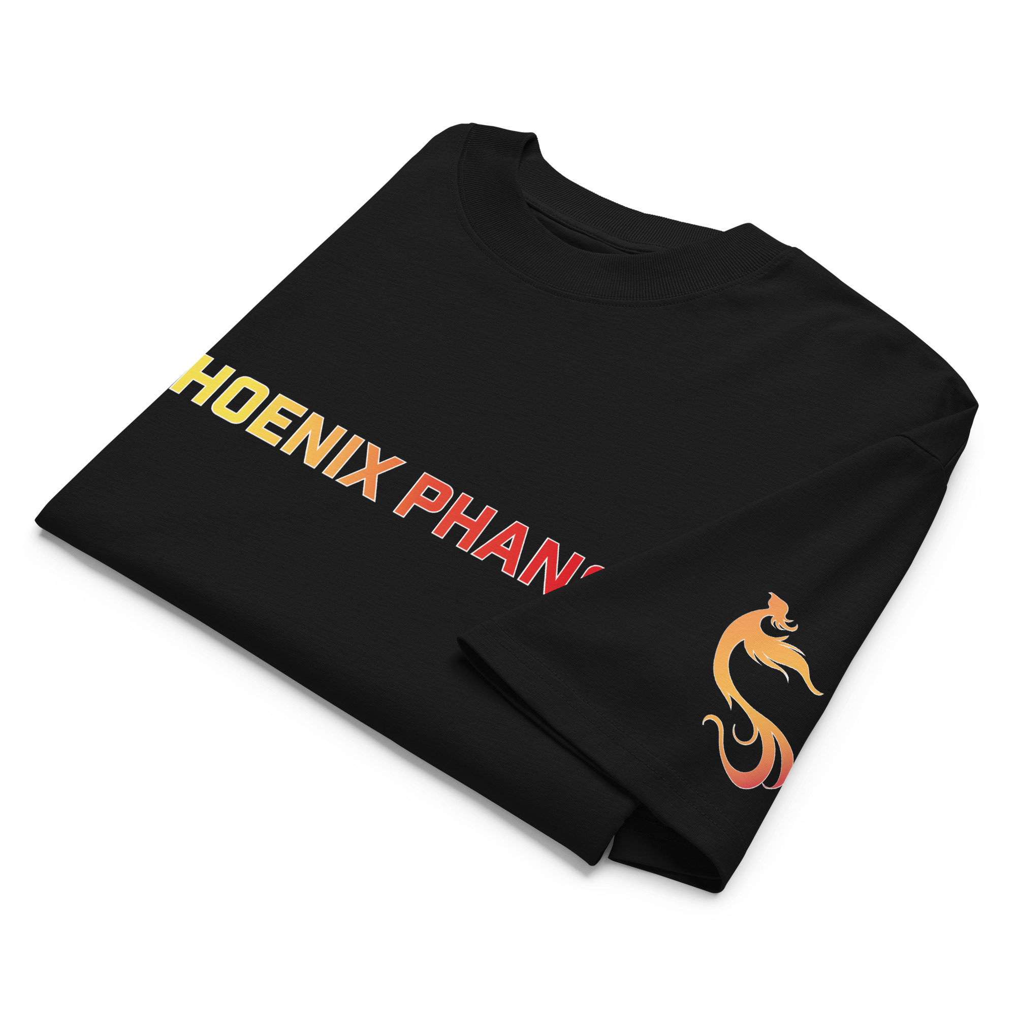 Phoenix Phans Unisex organic oversized high neck t-shirt – Image 5