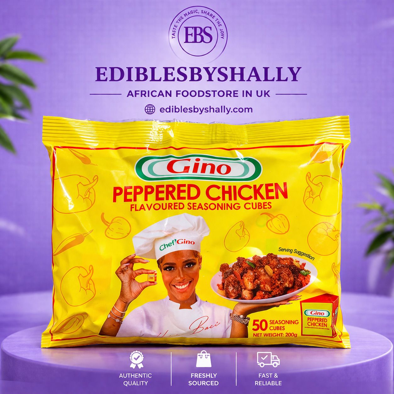  Gino Peppered Chicken Cubes – 12 Cubes