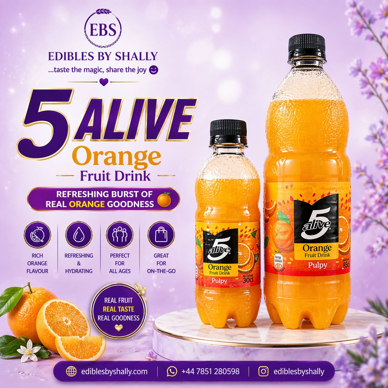 5 Alive Pulpy Orange Drink 85cl – 85cl