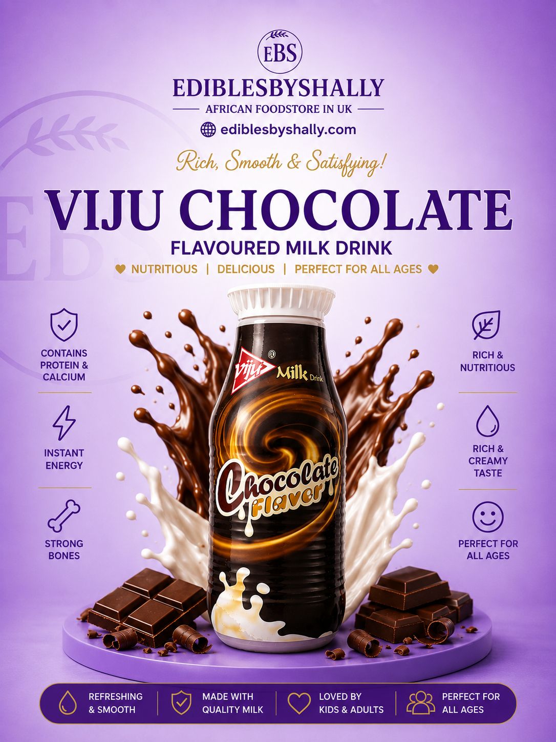 Viju Milk Drink – Viju Milk Chocolate 500ml