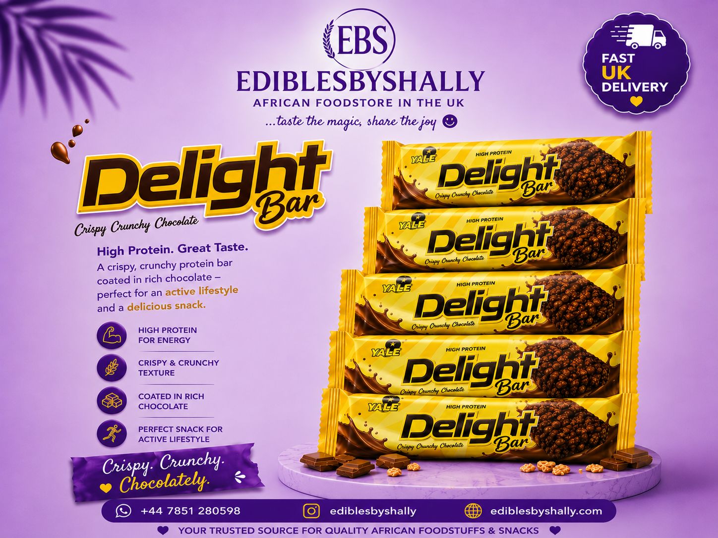 Delight Chocolate Bar 6pcs – Image 1