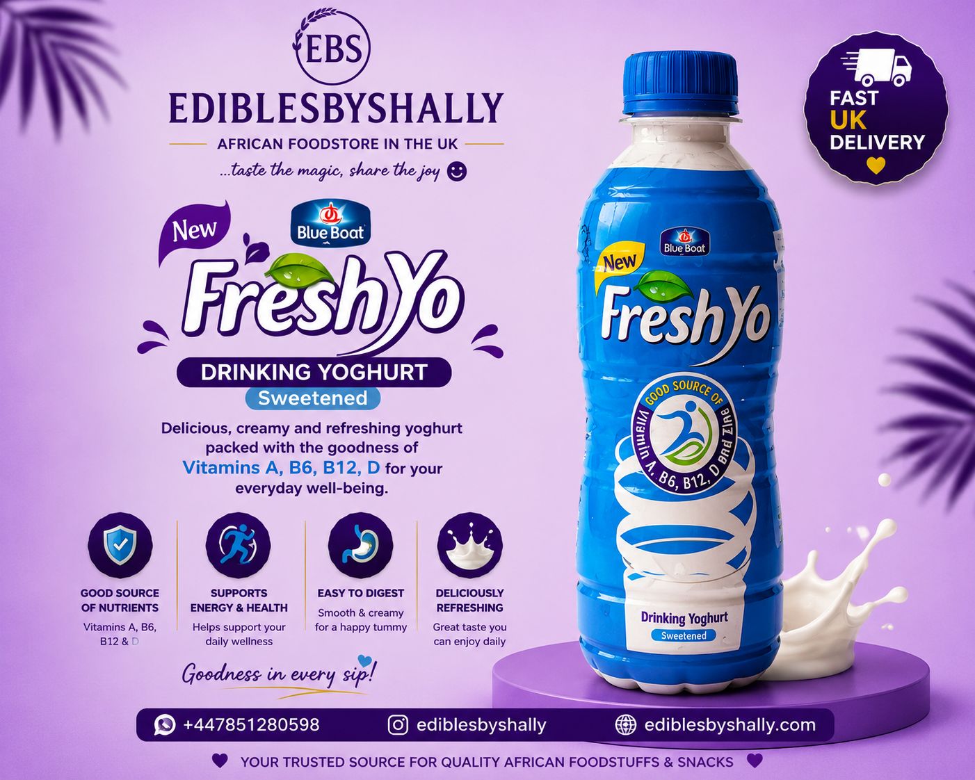 Freshyo Yoghurt  – Sweetened Flavor (Big)