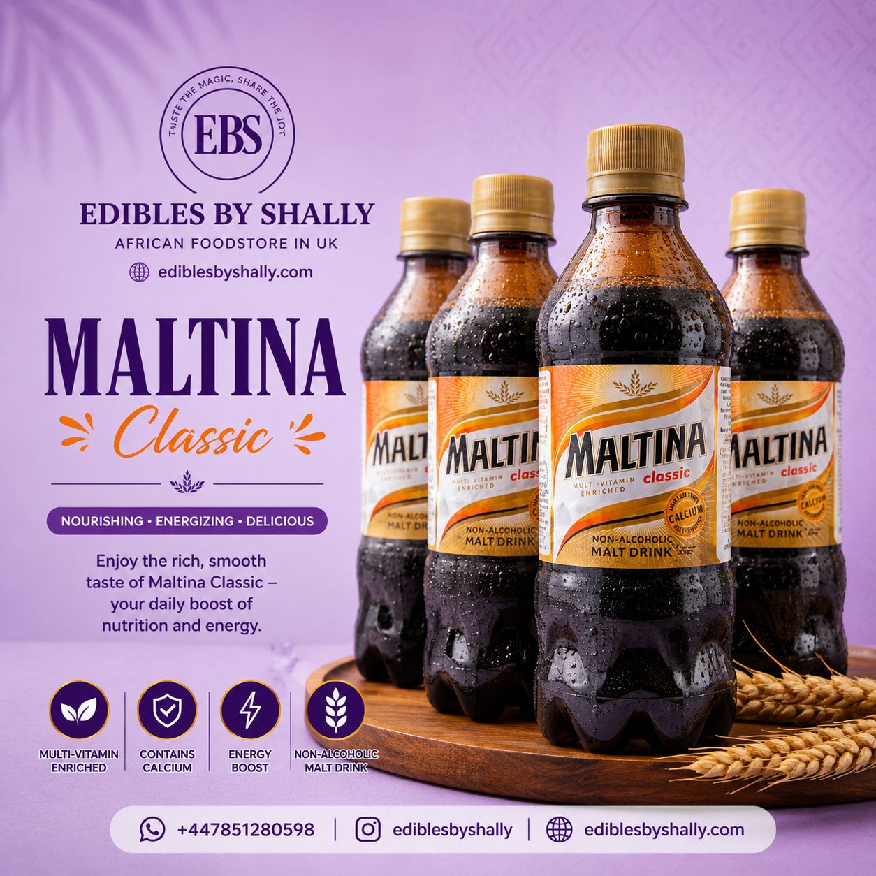 Plastic Maltina 33cl – Image 1