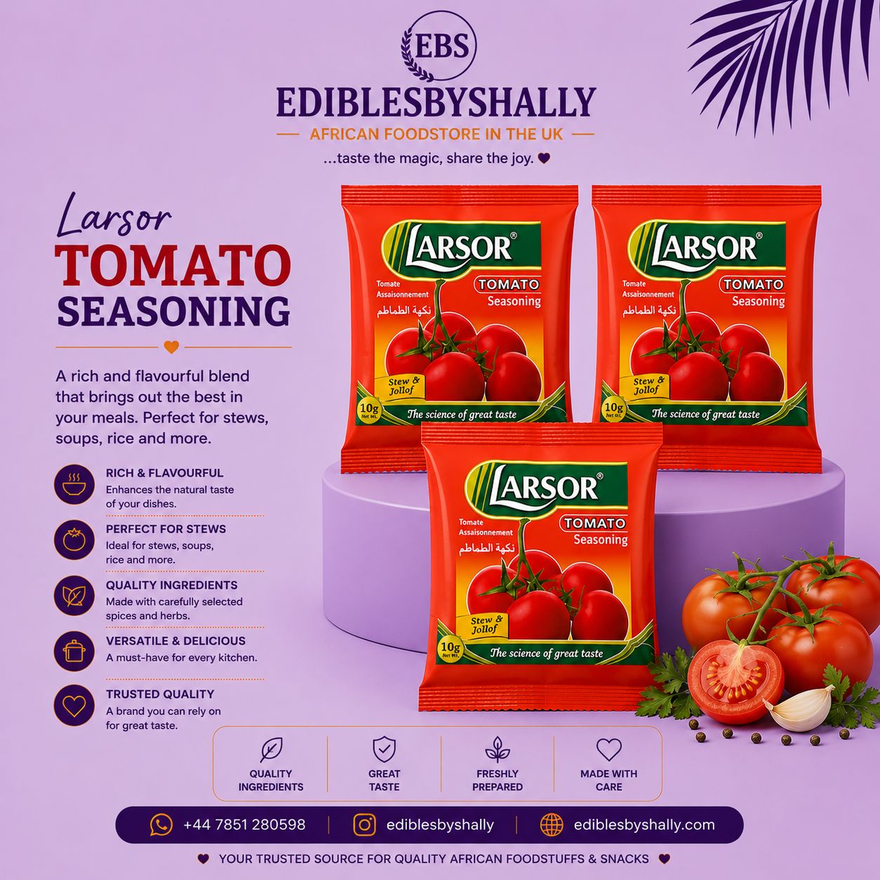Larsor Seasoning  – Larsor Tomato Seasoning 10g - 2pcs