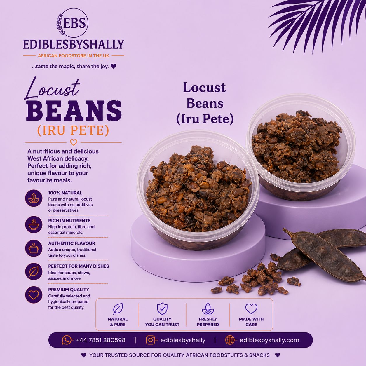 Locust Beans Iru Pete 150g – Image 1