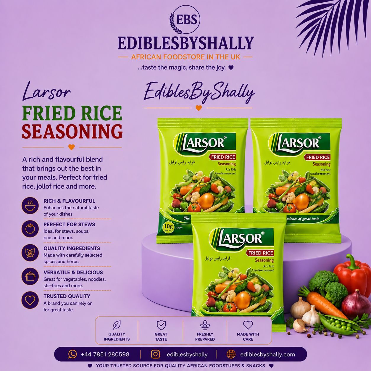 Larsor Seasoning  – Larsor Fried Rice Seasoning 10g - 2pcs
