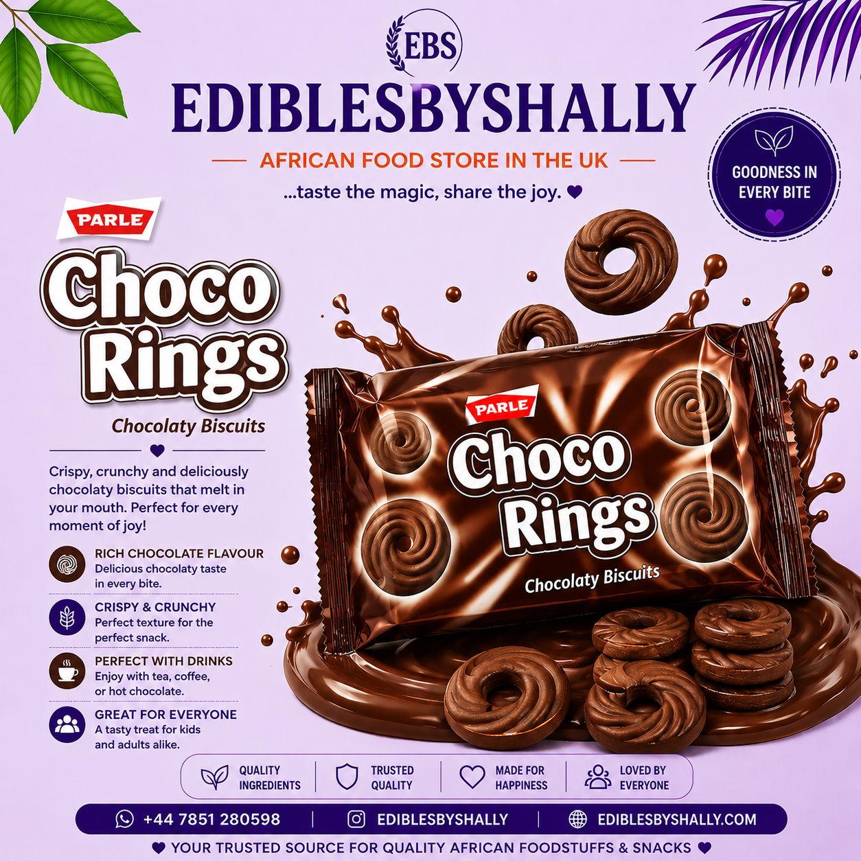 Choco Rings Chocolate Biscuit  – 5 pieces