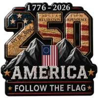 FTF America 250 Sticker – Image 1