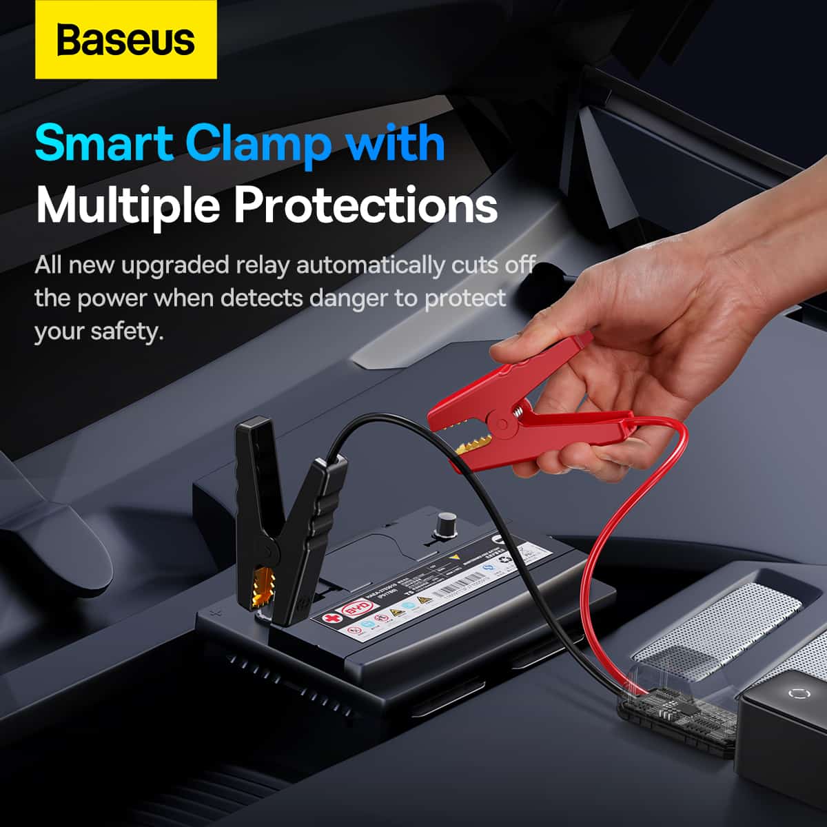 Baseus Car Jump Start Booster & Powerbank 6000mAh 600A ALPHA Black – Image 2