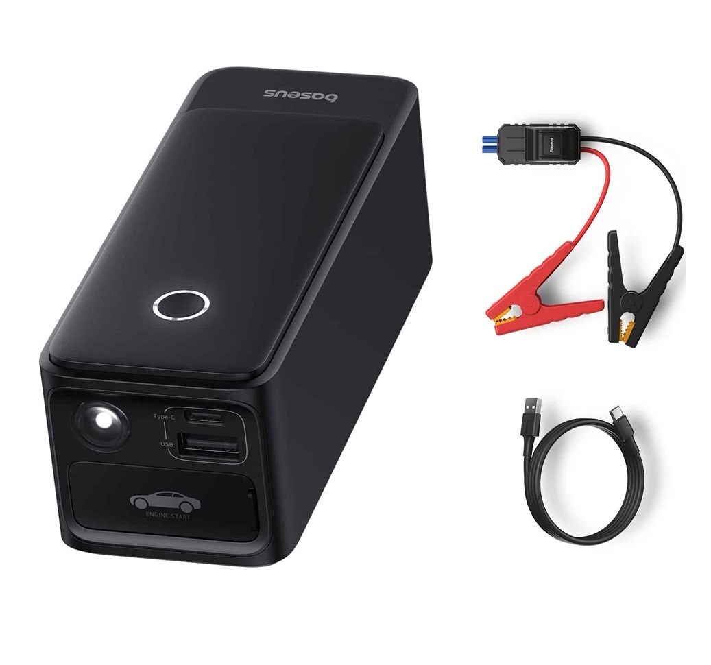 Baseus Car Jump Start Booster & Powerbank 6000mAh 600A ALPHA Black – Image 1