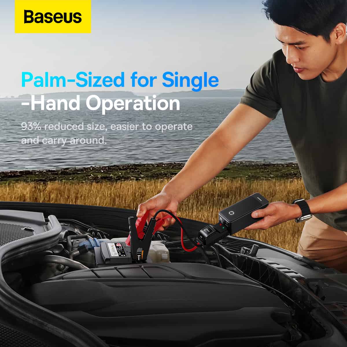 Baseus Car Jump Start Booster & Powerbank 6000mAh 600A ALPHA Black – Image 6