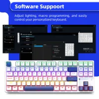 Machenike K500B-B87 75% TKL Mechanical Wired Gaming Keyboard, 87 Keys Compact – Image 4