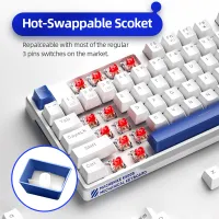 Machenike K500B-B87 75% TKL Mechanical Wired Gaming Keyboard, 87 Keys Compact – Image 5
