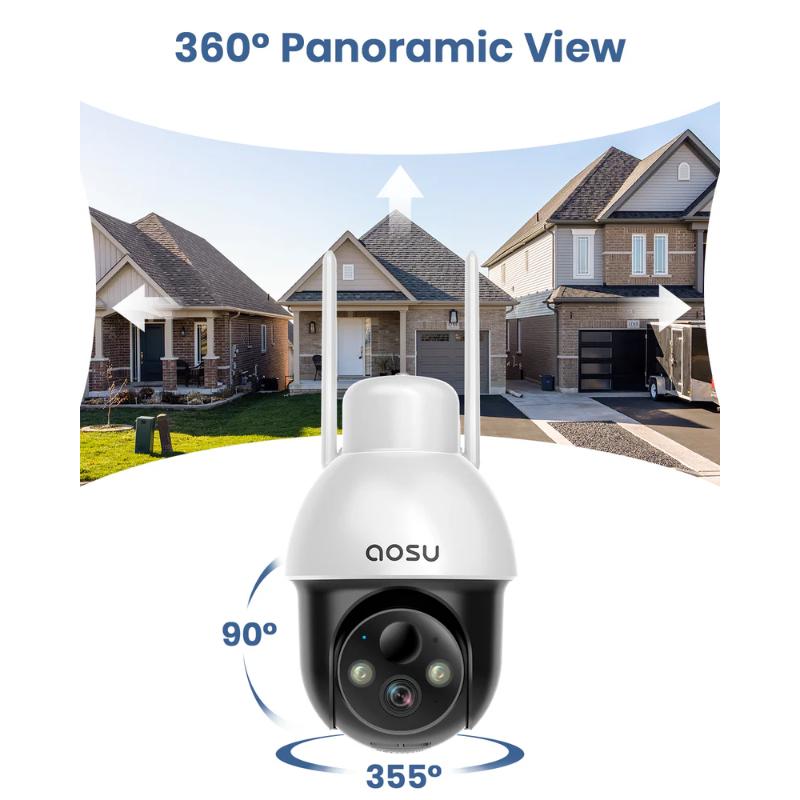 AOSU SOLAR CAMERA 2K 360° – Image 4