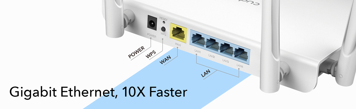 Cudy WR1300 AC1200 Dual Band Gigabit Wi-Fi Router with UK Plug – Image 3