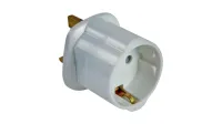 EURO ADAPTOR 2PIN TO UK PLUG 3PIN 13A SCHUKO – Image 1